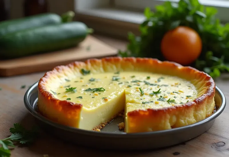 Flan de courgettes à l'estragon : recette légère et savoureuse