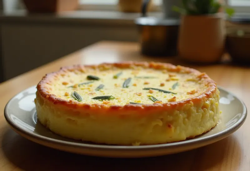 Flan de semoule aux courgettes fondantes : recette facile et légère