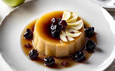 Flan Granuleux aux Pommes et Raisins - Recette Facile et Gourmande