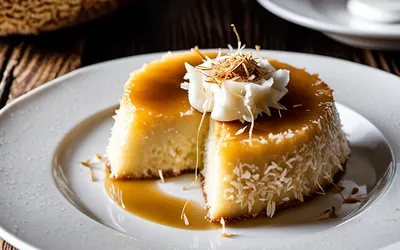 Image de la recette Flan léger à la noix de coco : dessert gourmand et sain