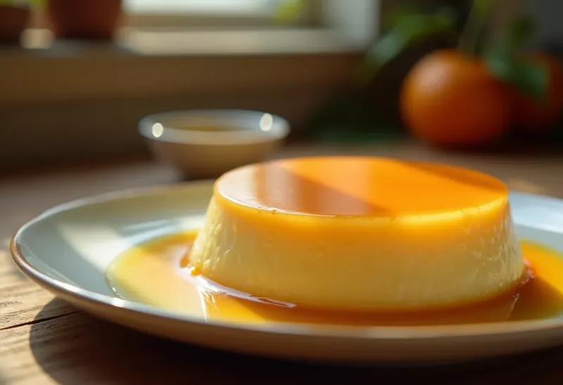Flan onctueux à la fleur d'oranger : dessert gourmand et parfumé