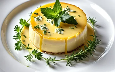 Flan onctueux au roquefort et herbes fraîches - recette facile et gourmande