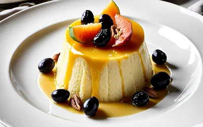Recette facile de flognarde au melon, raisins et amandes, dessert fruité
