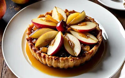 Recette facile de flognarde aux pommes et poires caramélisées