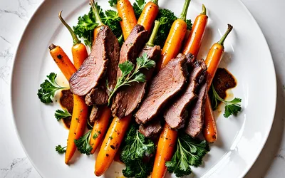 Foie de lapin poêlé sur lit de carottes fondantes - recette facile et gourmande