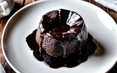 Recette facile de fondant au chocolat intense pour une personne