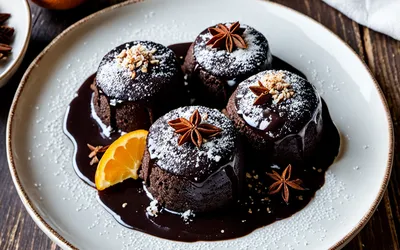 Fondants au chocolat noir aux épices et orange amère : recette gourmande et facile