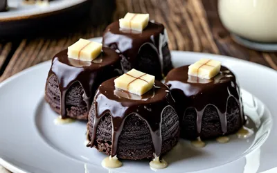 Recette facile de fondants aux deux chocolats noir et blanc