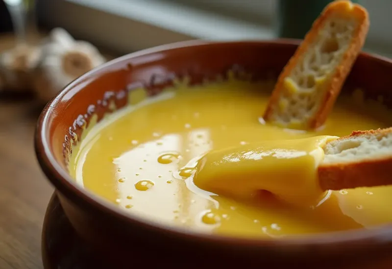 Fondue au fromage de Comté traditionnelle pour une personne