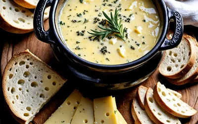 Recette facile de fondue bressane au fromage et vin blanc