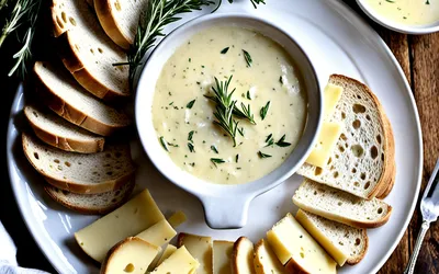 Fondue de Camembert crémeuse et gourmande pour une personne - Recette facile