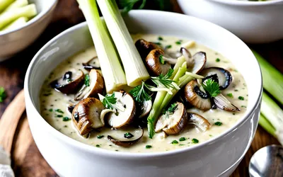 Fondue de poireaux aux champignons crémeuse et facile à préparer