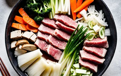 Photo de Fondue japonaise shabushabu : recette traditionnelle facile et rapide