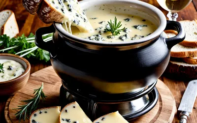Image de la recette Fondue Savoureuse à la Fourme d'Ambert pour 1 Personne