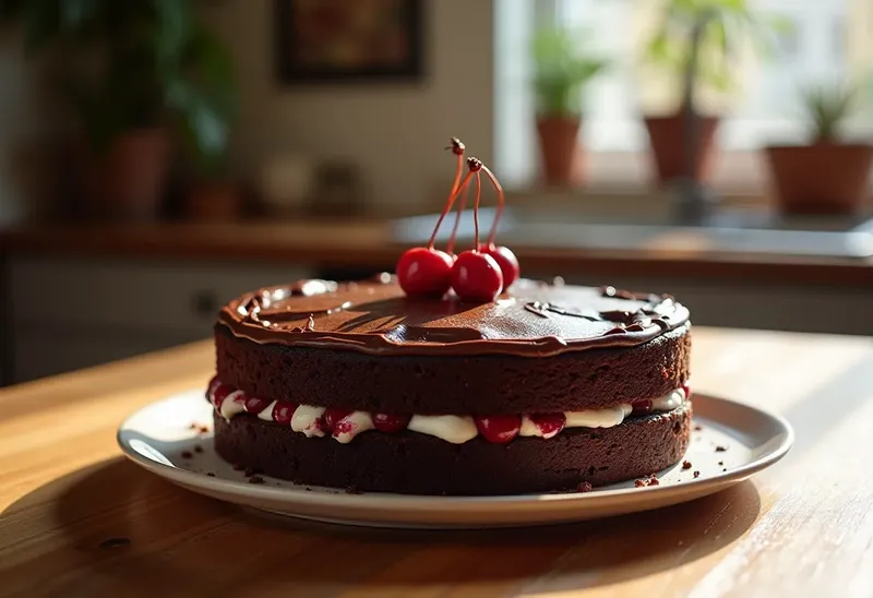Forêt Noire aux Cerises Aigres : Gâteau Chocolat Cerise Incontournable