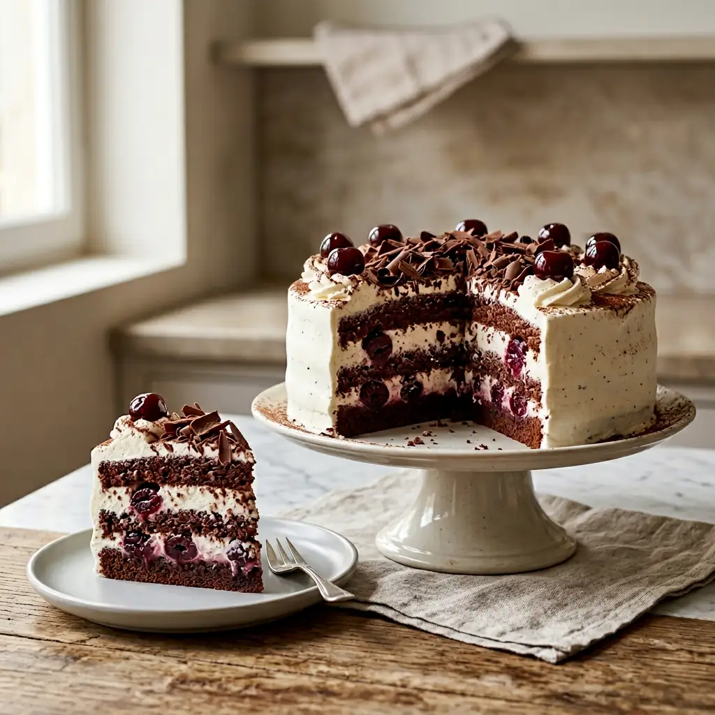 Recette Traditionnelle De For t Noire Au Chocolat Et Cerises Dessert 