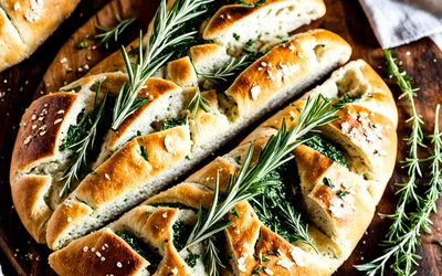 Fougasse aux herbes fraîches : recette facile et savoureuse