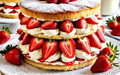 Recette facile de fraisier classique aux fraises et crème mousseline