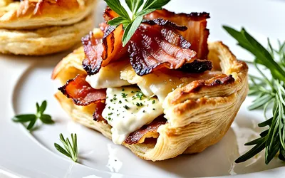 Friands gourmands au chèvre et lard croustillant - recette facile et rapide