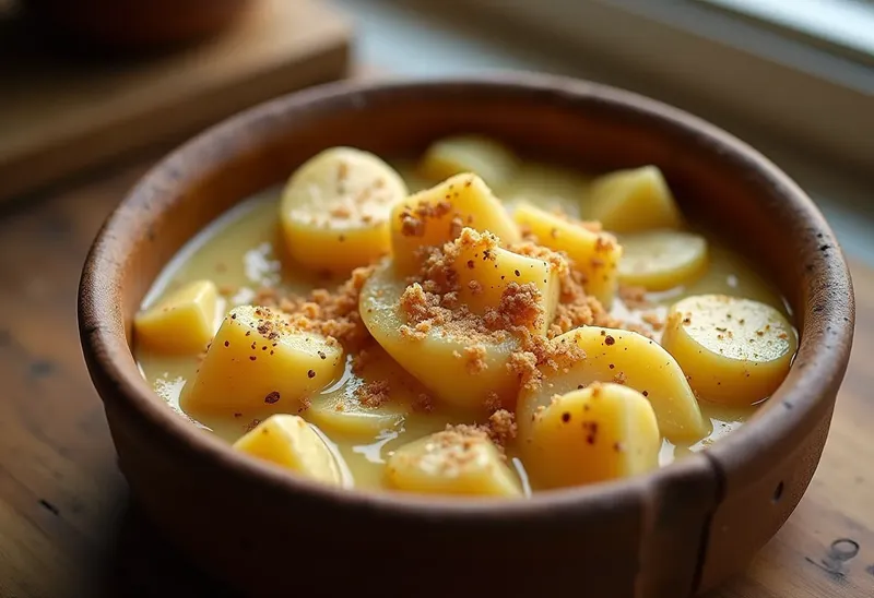 Fricot de pommes de terre à la muscade : recette traditionnelle savoureuse