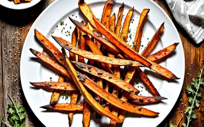 Recette facile de frites croustillantes de patates douces maison