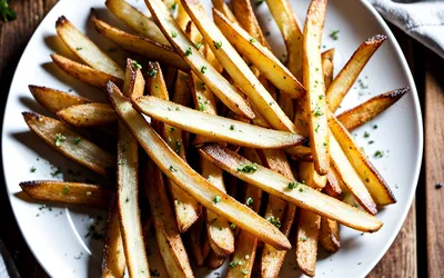 Frites diététiques croustillantes au four - recette saine et facile