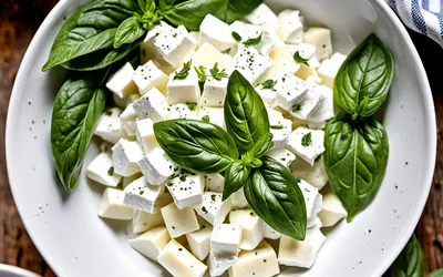 Fromage blanc au basilic frais : recette facile et rapide