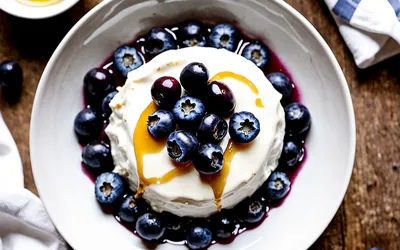 Fromage blanc vosgien aux myrtilles : recette facile et gourmande