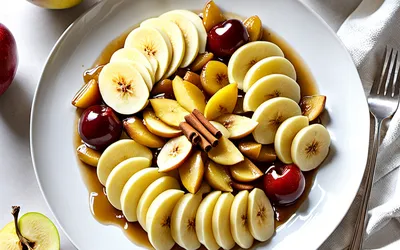 Fruits caramélisés au yaourt onctueux : recette facile et rapide