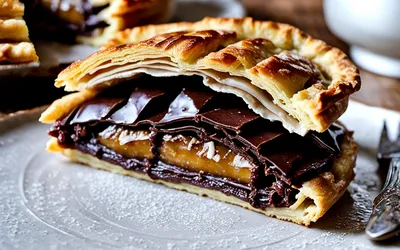 Galette des rois au chocolat rapide pour une personne - Recette facile et gourmande