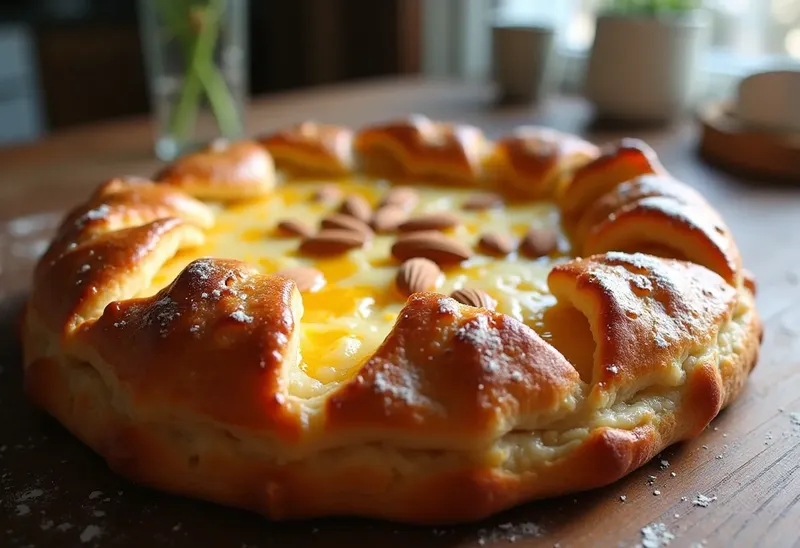 Photo de Galette des rois aux zestes d'orange confite et amandes entières : recette gourmande et traditionnelle