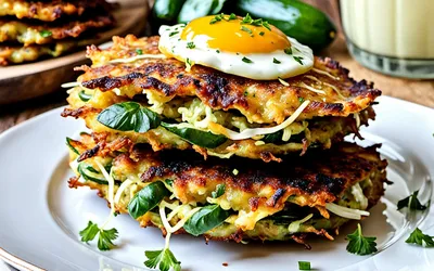 Recette facile de galettes de courgettes croustillantes et savoureuses