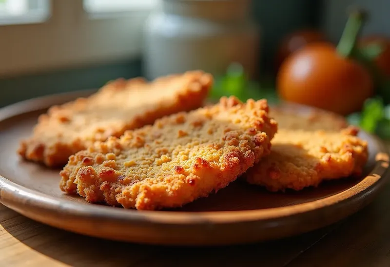Galettes de poulet panées croustillantes et savoureuses