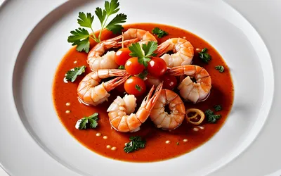 Recette gourmande de gambas à l'armoricaine avec bisque de homard
