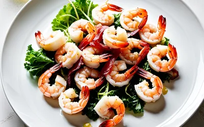 Gambas enroulées de lard et choux embeurré : recette gourmande et facile