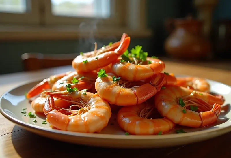 Gambas flambées au whisky : recette rapide et savoureuse