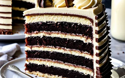 Recette facile de gâteau à étages vanille chocolat gourmand