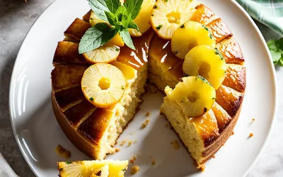 Recette facile et rapide de gâteau à l'ananas moelleux