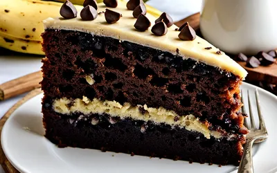 Recette facile de gâteau antillais moelleux à la banane et chocolat