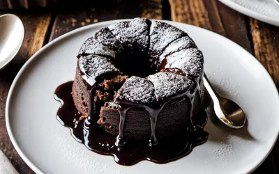 Recette facile de gâteau au chocolat fondant pour une personne