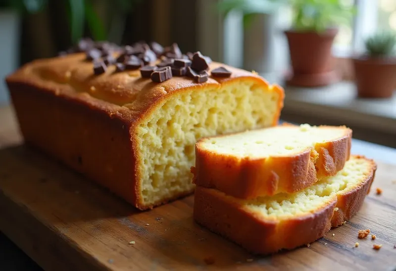 Gâteau au Yaourt Moelleux avec Croûte Croquante au Chocolat Noir