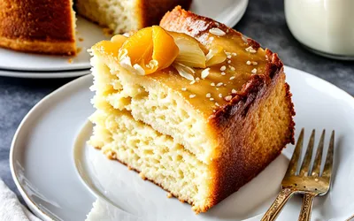 Recette facile et moelleuse de gâteau au yaourt pour une personne