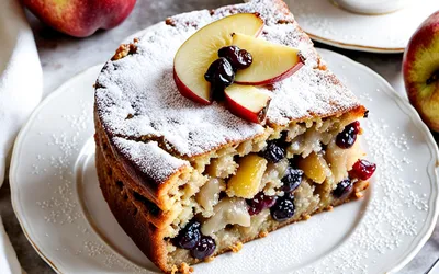 Recette facile de gâteau aux fruits moelleux pour une personne