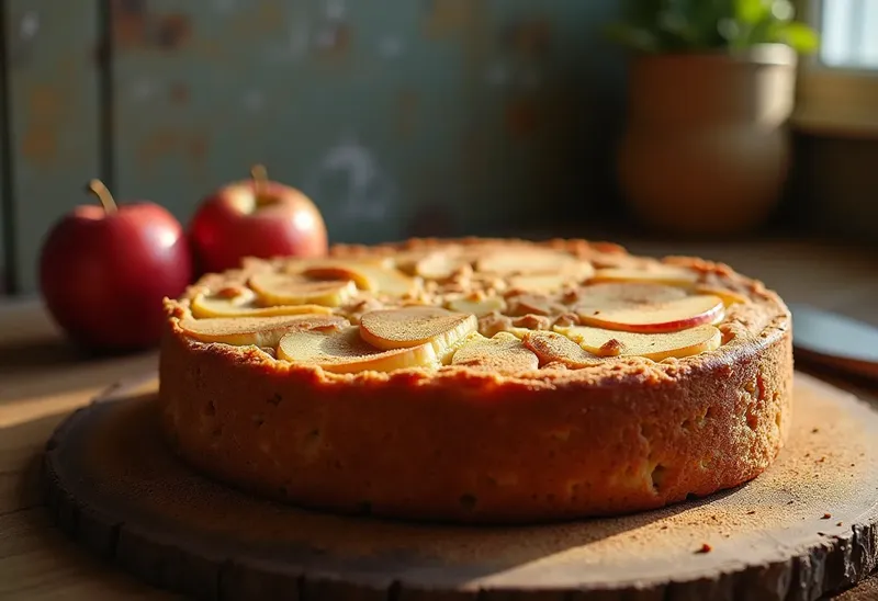 Gâteau aux pommes traditionnel de Mamie Charline : recette facile et savoureuse