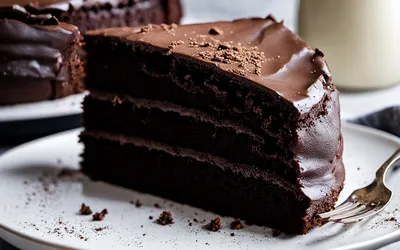 Recette facile de gâteau brun moelleux au chocolat