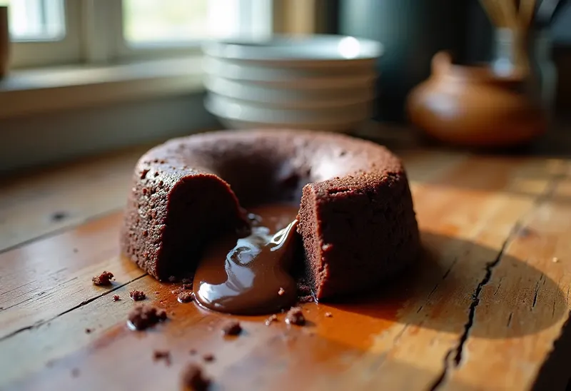 Photo de Gâteau coulant au chocolat fondant de Vanves