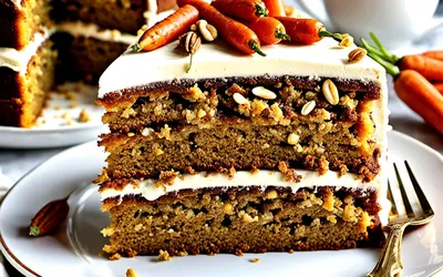 Recette Moelleuse de Gâteau de Carottes Indien Épicé pour Une Personne