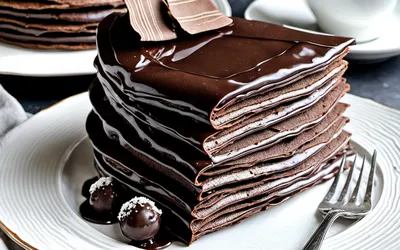 Gâteau de crêpes au chocolat fondant : recette facile et gourmande