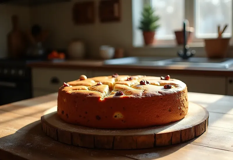 Gâteau de Noël allemand traditionnel moelleux et épicé
