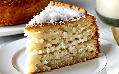 Recette facile de gâteau de Savoie moelleux à la noix de coco